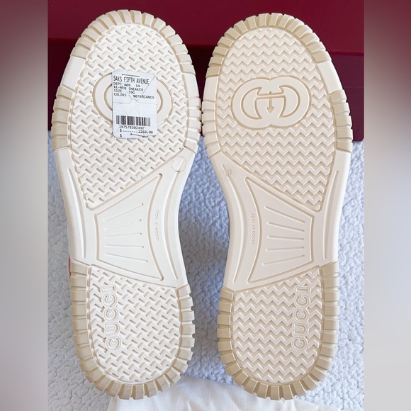 Gucci Women’s Women’s Bicolor Web Low-Top Sneakers - Picture 10 of 16